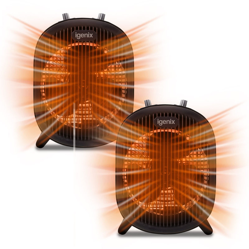Igenix 2000W Upright Fan Heater Black