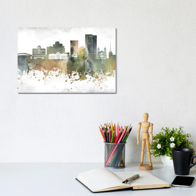 Phoenix Skyline by WallDecorAddict - Wrapped Canvas Print