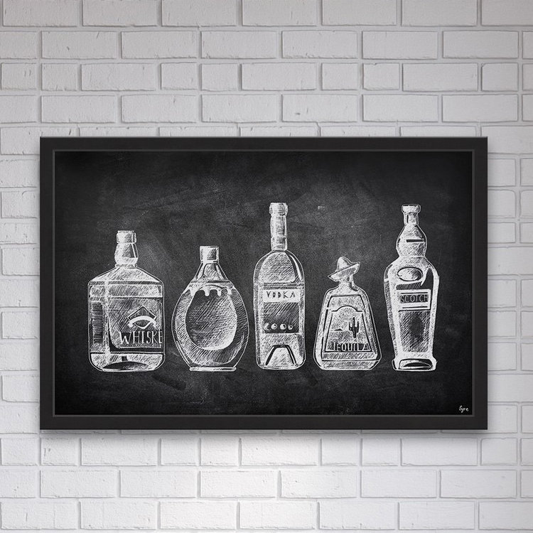 Cinco Amigos par Eyre Tarney - Cadre photo sur papier, H 16 po x l 24 po x P 1,5 po
