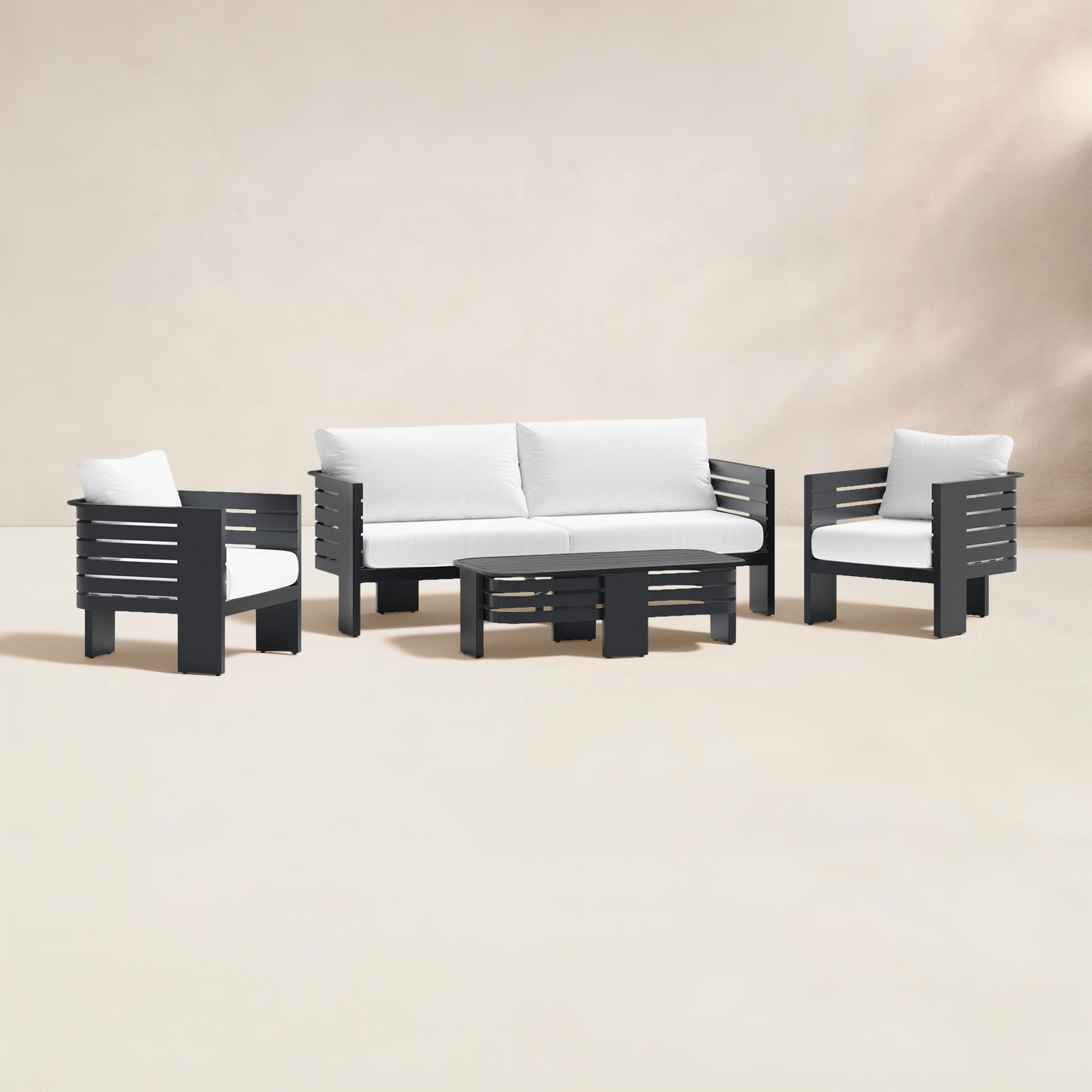 Ari 5-Person Sunbrella® Patio Seating Group, White