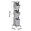 Bernards Polyethylene Plastic Laundry Room Organizer with Wheels-1566380674