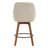 Set of 4 Swivel Upholstered 25'' Counter Stool with Solid Wood Frame & Full Back Arms-1560826921-1560826926