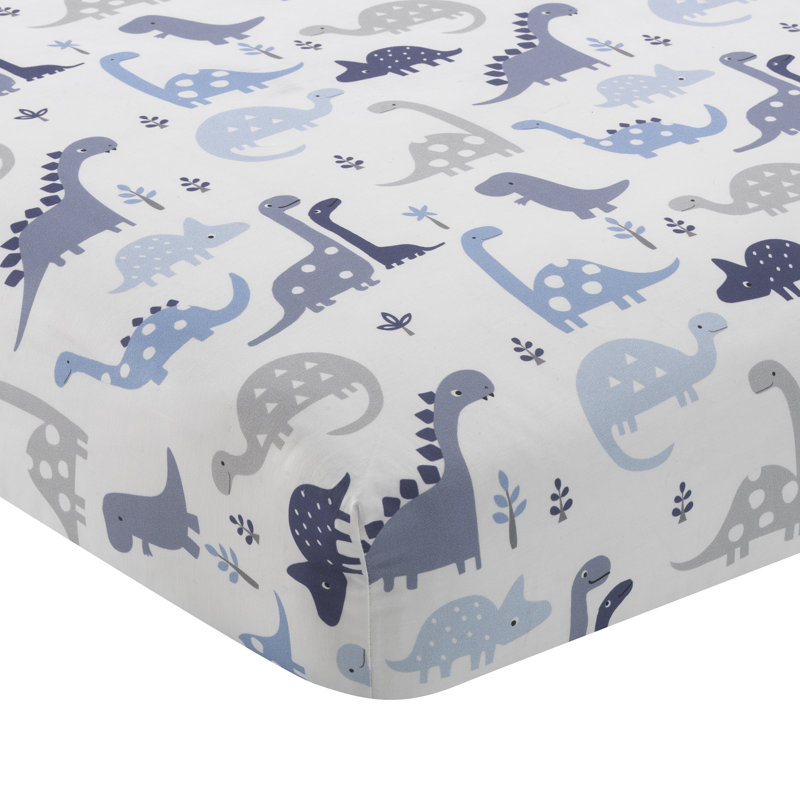 Roar Animals Cotton Blend - Piece Standard Crib Fitted Sheet