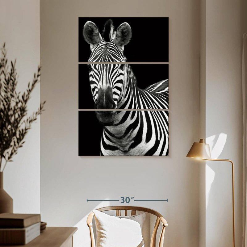 Brampt Zebra Stripes Pattern IV, 65" H x 42" W