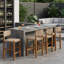 Tabourets de bar d'extérieur Breezia Bohemian Coastal-125320502-125320506