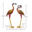 Sculpture de jardin arc-en-ciel flamant rose-1850289720