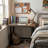 Rundell 32" W Solid Wood Writing Desk with Steel Frame 