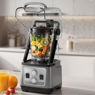 68oz Professional Countertop Blender, 2200W Peak Motor, 9-Speed Timer Control & Pulse, Crush Ice & Smoothies