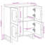 Solid Wood Rectangle Accent Cabinet