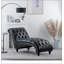 Chaise longue sans accoudoirs touffetée-348295074