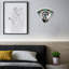 Applique murale paon l 14 po Tiffany