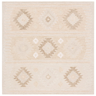 Yazmin Hand Tufted Wool Geometric Rug