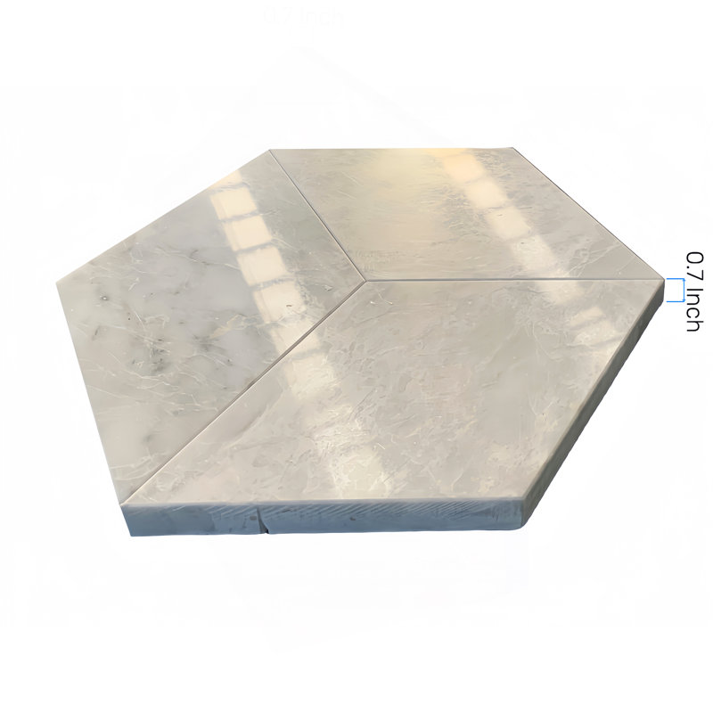 Carrelage en marbre Water-Jet, Gris naturel