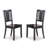 5 Piece Dining Table Set for 4 Includes a Round Kitchen Table with Dropleaf and 4 Dinette Chairs, Black-732120196-715853299
