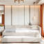 Modern Upholstered Platform Bed With Usb And Trundle-1382287963