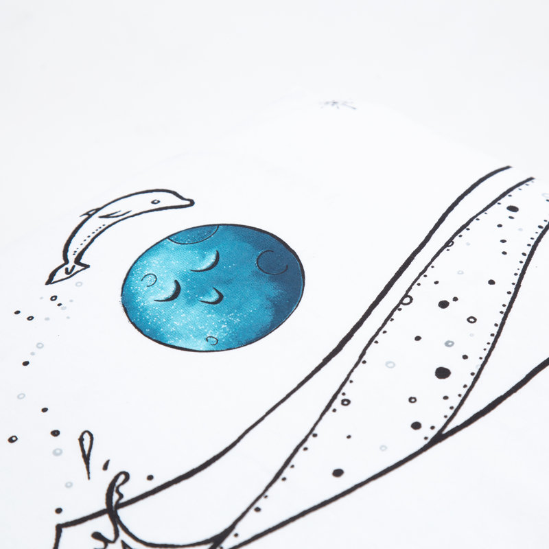 JumpOff Jo - Drap-housse pour lit de bébé, drap de lit de bébé 100% coton respirant très doux pour matelas de lit de bébé standard et lits pour tout-petits, 28 po x 52 po - Moonlight Mermaid