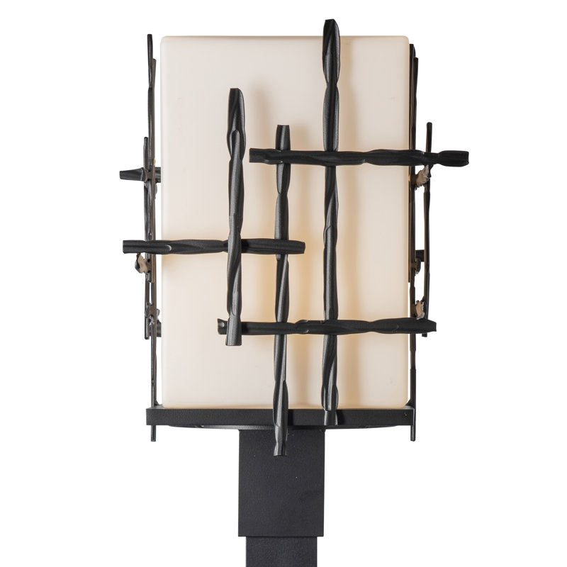 Tête de lanterne câblée à 1 lumière H 17,4 po Tura, Bronze huilé bord de mer
