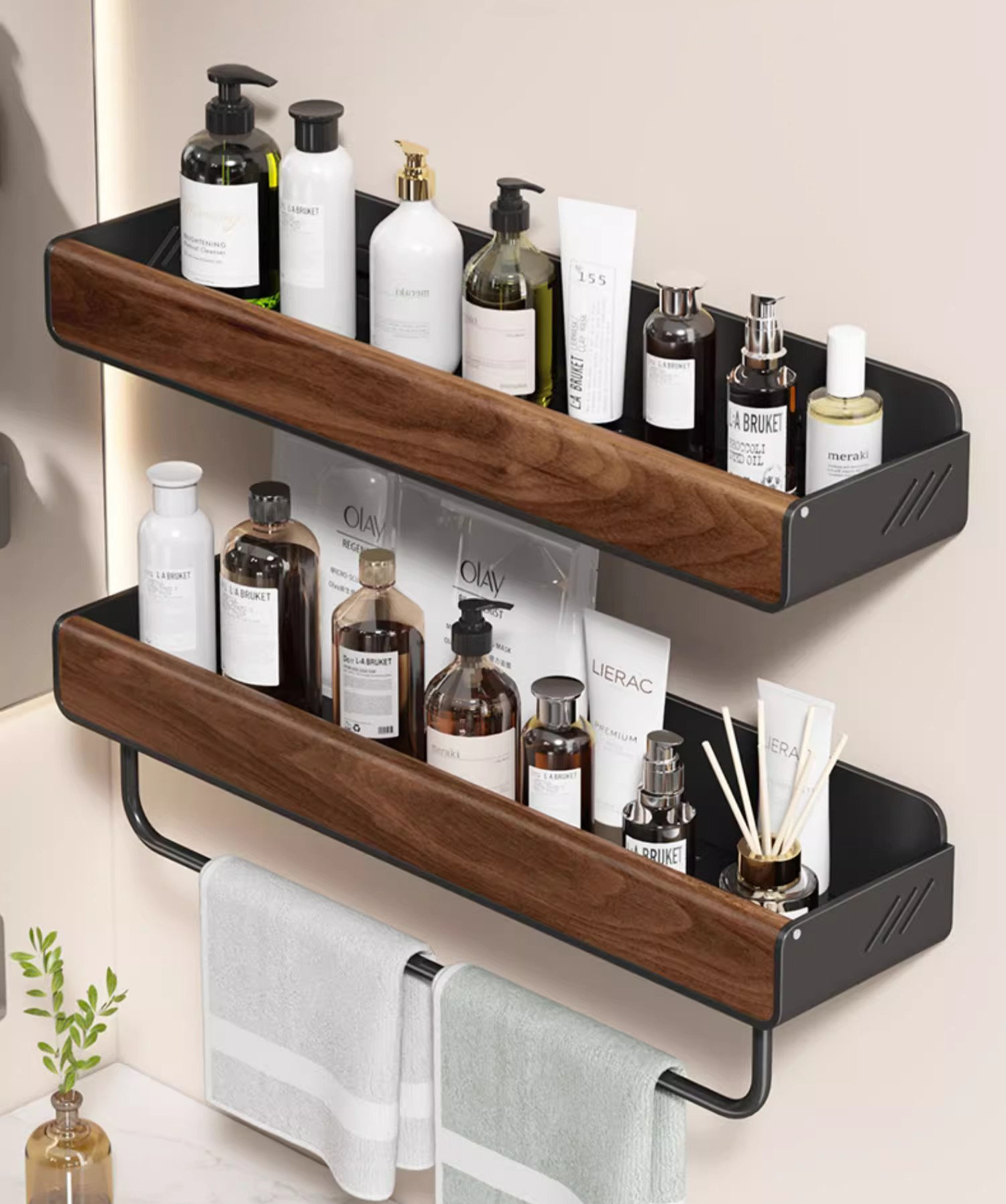 Prep & Savour MultiLayered Bathroom Shelf For Toilet, Washbasin No