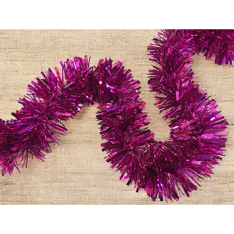 8cm Faux Garland, Fuchsia