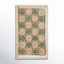 Décoration murale abstraite boîte rectangulaire rectangulaire avec corde en damier
