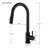Matte Black Touch Sensor Kitchen Faucet with Pull Down Sprayer, Single Handle High Arc Touch Activated Pull Out Kitchen Faucets
