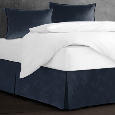 Jupe de lit en velours