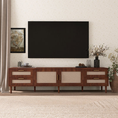 78" Tv Stand (Fits 85" Tvs) - 4 Drawers, Solid Wood Legs, Soft Close