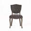 Chaise de salle à manger en velours