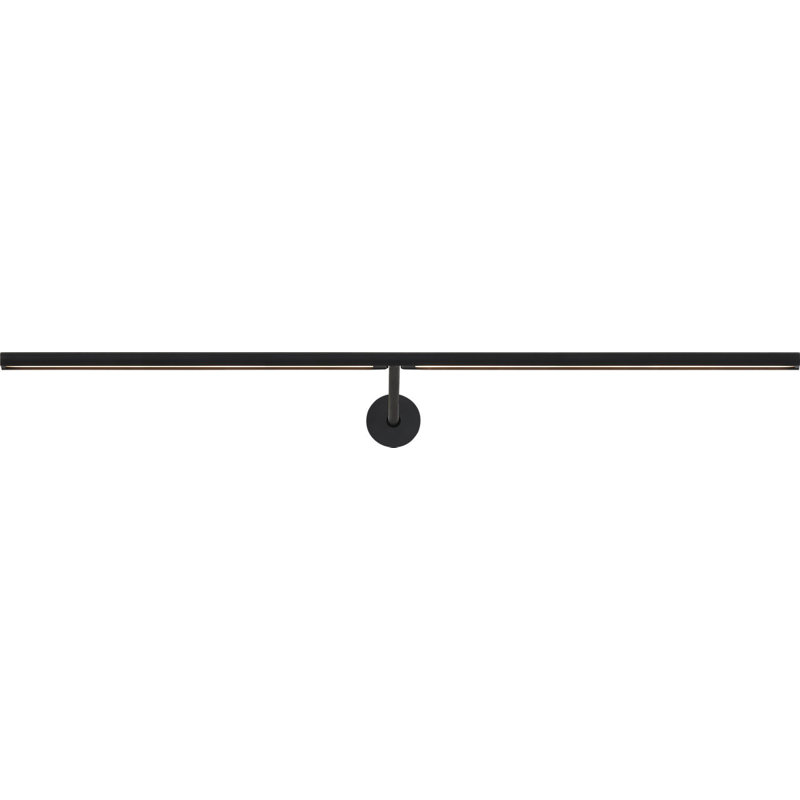 Plural Dome Picture Light, 0.5" H x 24" W x 8.9" D, 17.4, Nightshade Black