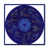 Cadre flottant bleu