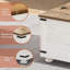Table basse Farmhouse avec rangement, table basse carrée relevable pour le salon-264810681