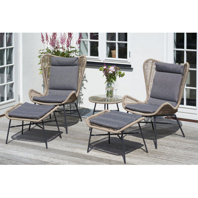 2-Sitzer Lounge-Set Bandy mit Polster