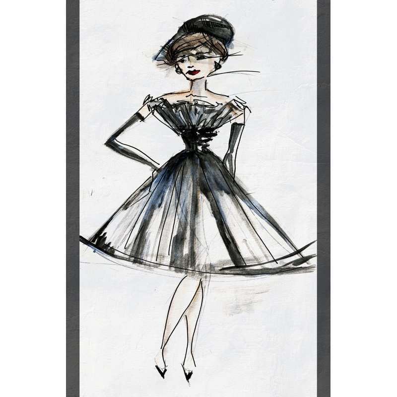 Fashion Trois by Jarman Fagalde - Painting on Canvas, 30cm H x 20cm W, Wrapped Canvas