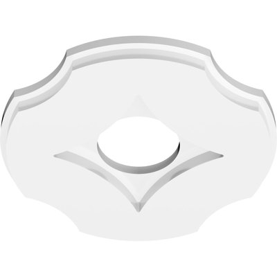 Médaillon de plafond contemporain en PVC Percival