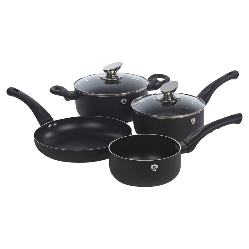 12 - Piece Non-Stick Pressed Aluminium Cookware Set