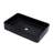 Orren Ellis Erable 24'' Black Porcelain Rectangular Bathroom Sink