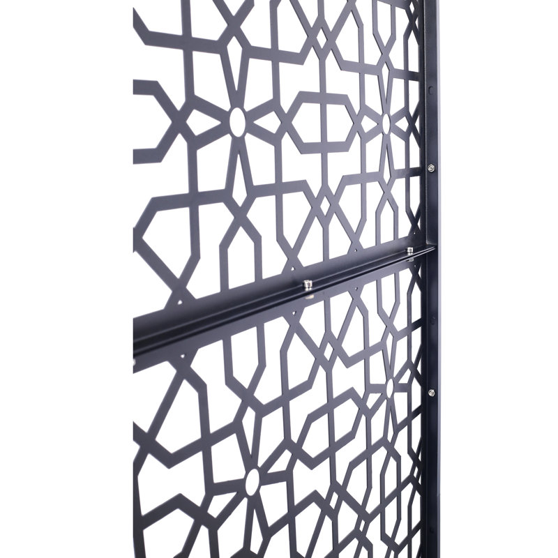 Écran d'intimité extérieur et intérieur H 76 po x l 48 po, Noir