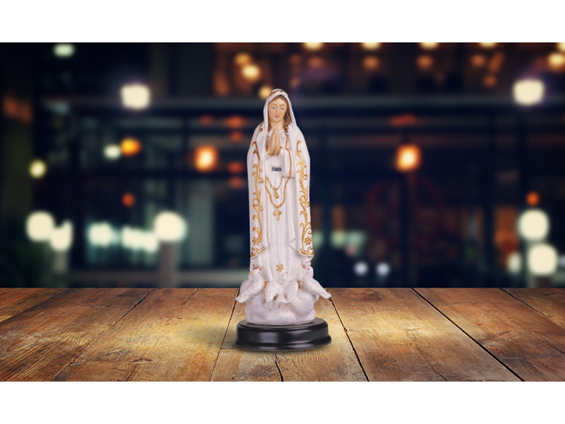 Figurine Notre Dame de Fatima 5 "