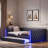Upholstered Daybed With Trundle And Led-1500560679