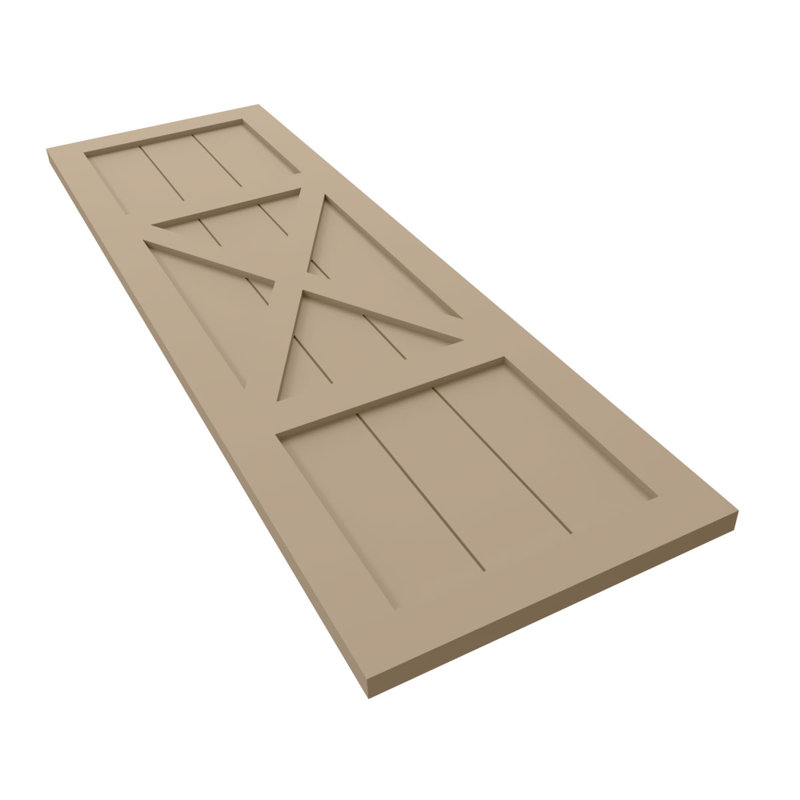 Volets de ferme EnduraCore, L 12 po, 58"H, Avec une couche d'apprêt