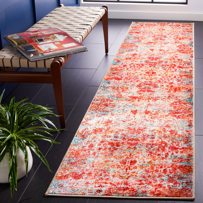Whaleyville Performance Machine Washable Abstract Rug, Runner 2'2" x 9'