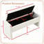 Banc de meuble-lavabo rembourré avec rangement-130703891