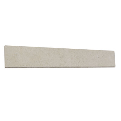Haut Monde 24" x 3" Porcelain Bullnose Tile Trim in Aristocrat Cream