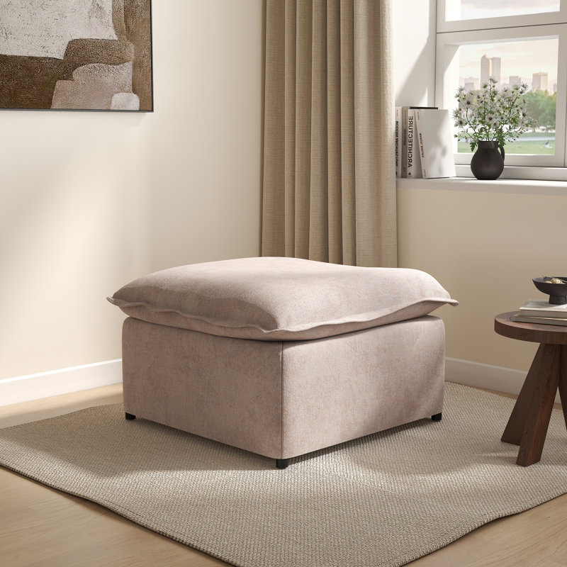 Repose-pieds modulaire avec repose-pieds et structure en fer léger, Khaki