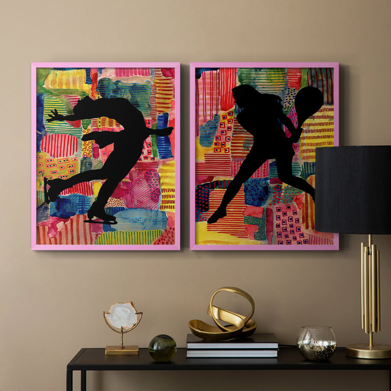 PatchworkAthlete IIIWrarapCanvesRectanglePrint-Premium, reproduction encadrée - prêt à être accroché - aucun clou requis - aucun clou requis