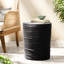 Table d'appoint de patio en béton 16 bouleaux, légère, noire, 15,57 po de profondeur x largeur 15,65 po de hauteur, table de décoration polyvalente en bouleau, 15,57 po Et largeur, 15,65 po