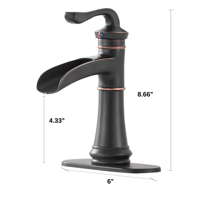 Robinet pour salle de bain à poignée simple
