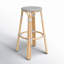 Tabouret de bar et de comptoir en rotin tissé à la main Alastair-799526603-799526605