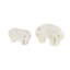 Rumy Marble Rounded Abstract Elephant Decorative White Sculpture with Gray Marble Veins and Cutouts Set