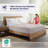 100% Viscose from Bamboo Fitted Sheet Only, 300 Thread Count, Extra Deep Pocket, Elastic with 4 Corner Straps, Cooling & Breathable, Bedding Sheets for Hot Sleepers - Gift-Ready Packaging (Dove Gray)-111683276-111683279